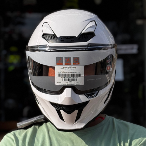 Korda Icon Solid Gloss White Helmet - Image 6