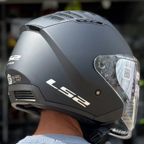 LS2 OF600 Copter Matt Black Helmet - Image 8