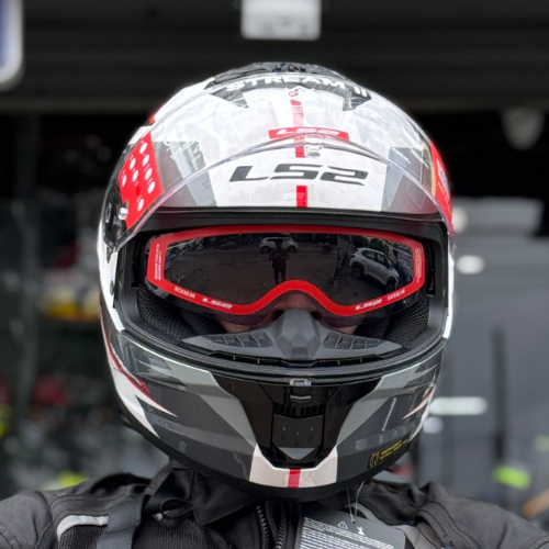 LS2 FF320 STREAM II METEOR WHITE RED - Image 3