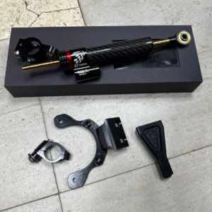 Steering Damper With Stabilizer Mounting Bracket Kit Fit