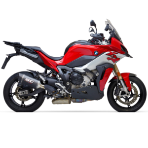 SC PROJECT EXHAUST FOR  BMW S 1000 XR (2020 – 2023) SC1-R Muffler, Carbon fiber, with Carbon fiber end cap