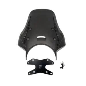 Racing Touring Windshield Premium for Himalayan 450 Black – Enhanced Wind Protection