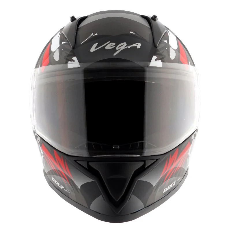 VEGA BOLT BUNNY BLACK RED HELMET - Image 3
