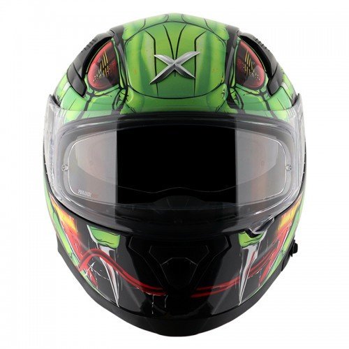 APEX VENOMOUS BLACK NEON GREEN FULL FACE HELMET FOR MAN AND WOMAN - Image 3