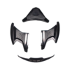 Full set of black replacement air vents for Axor Apex motorcycle helmets.