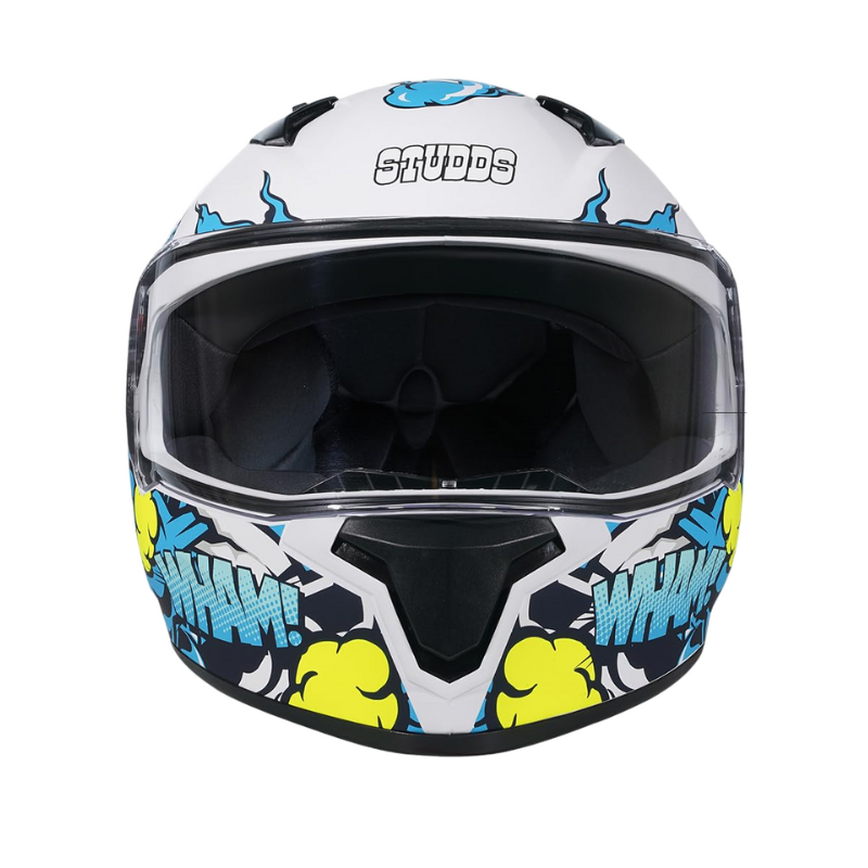 STUDDS THUNDER PISTON D10 DECOR WITH SPOILER WHITE N1 - Image 4