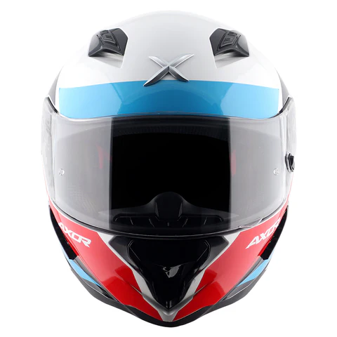 Axor Hunter Turbo Helmet White Red - Image 3