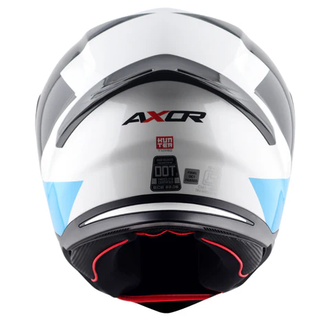 Axor Hunter Turbo Helmet White Red - Image 6