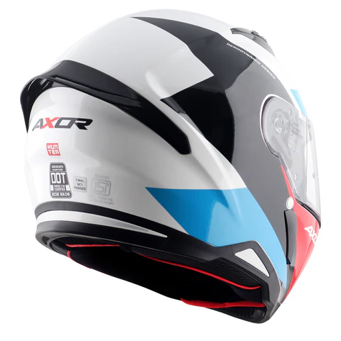 Axor Hunter Turbo Helmet White Red - Image 7