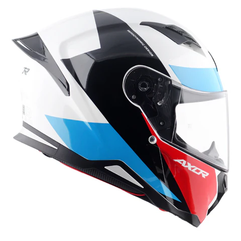 Axor Hunter Turbo Helmet White Red - Image 8