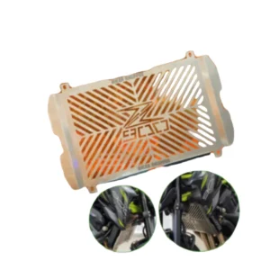 Kawasaki  Z900 Black Radiator Guard (Stainless Steel)