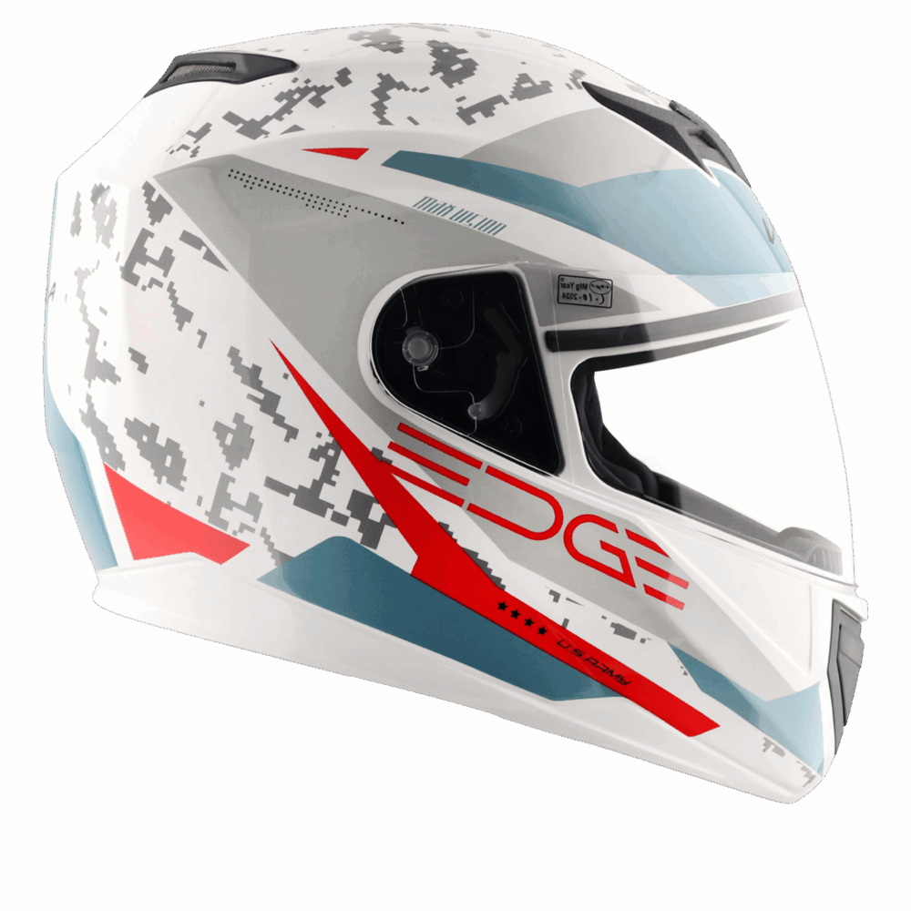 Vega Edge US Army Helmet -Dull-Black-Red - Image 2