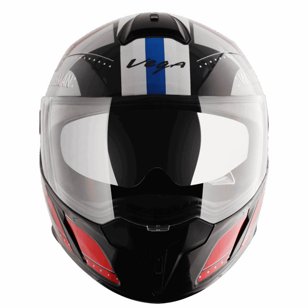 VEGA Ryker D/V Wingman Helmet- Black-Red - Image 2