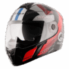 VEGA Ryker D/V Wingman Helmet- Black-Red