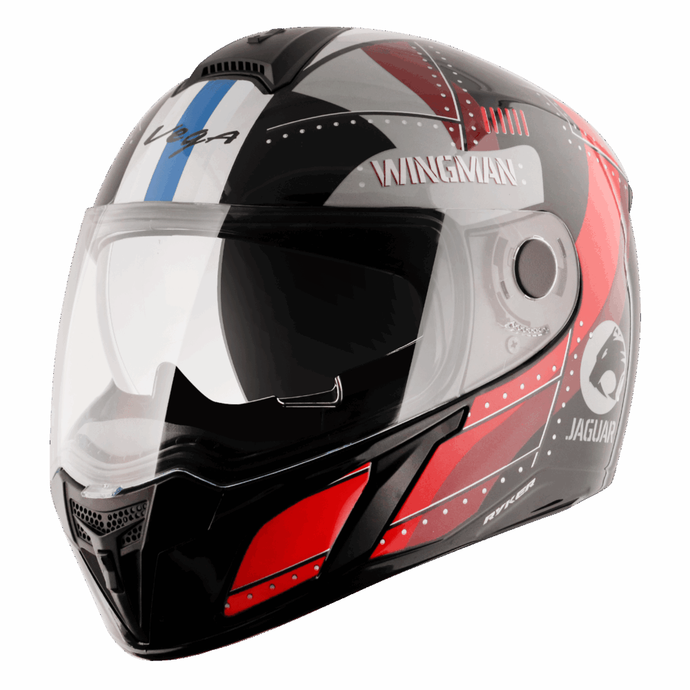 VEGA Ryker D/V Wingman Helmet- Black-Red