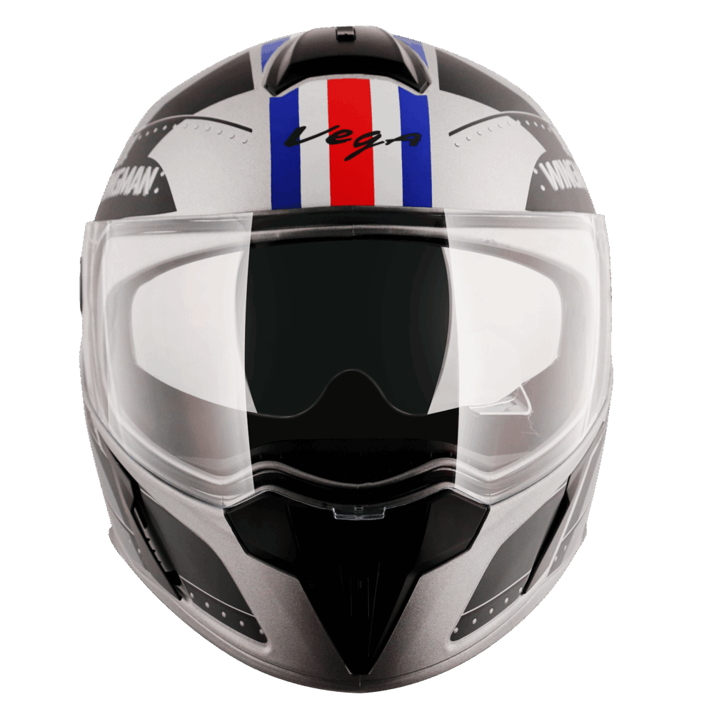 VEGA Ryker D/V Wingman Helmet- Dull-Cool-Grey-Black - Image 2