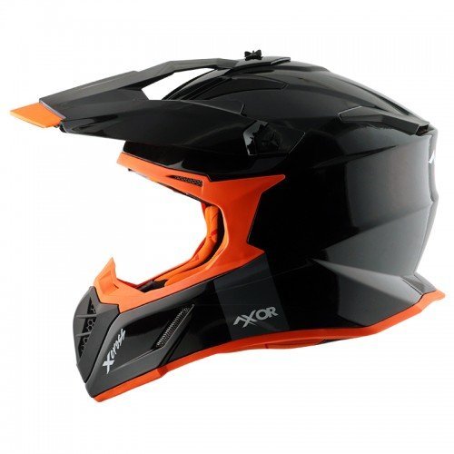 AXOR AXOR X-CROSS SINGLE COLOUR HELMET BLACK ORANGE - Image 4
