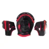 Black and red replacement internal foam padding set for Axor X-Cross motorcycle helmets.
