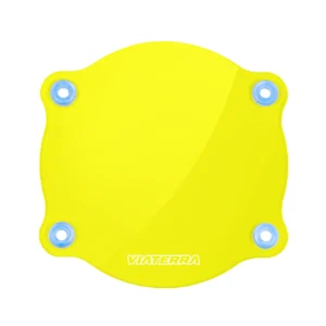 Viaterra YELLOW ACRYLIC HEADLIGHT GUARD REPLACEMENT SHIELD – ROYAL ENFIELD HIMALAYAN BS4/BS6