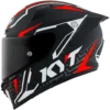 KYT Striker 2V #02 Matt Black Red Helmet