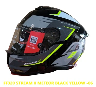 LS2 FF320 STREAM II METEOR BLACK YELLOW