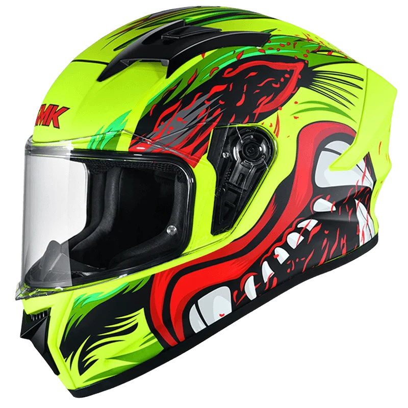 SMK STELLAR-ANIMAL MA438-MATT FULL FACE HELMET