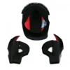 Complete black replacement internal padding set including cheek pads for Axor Rage helmets.