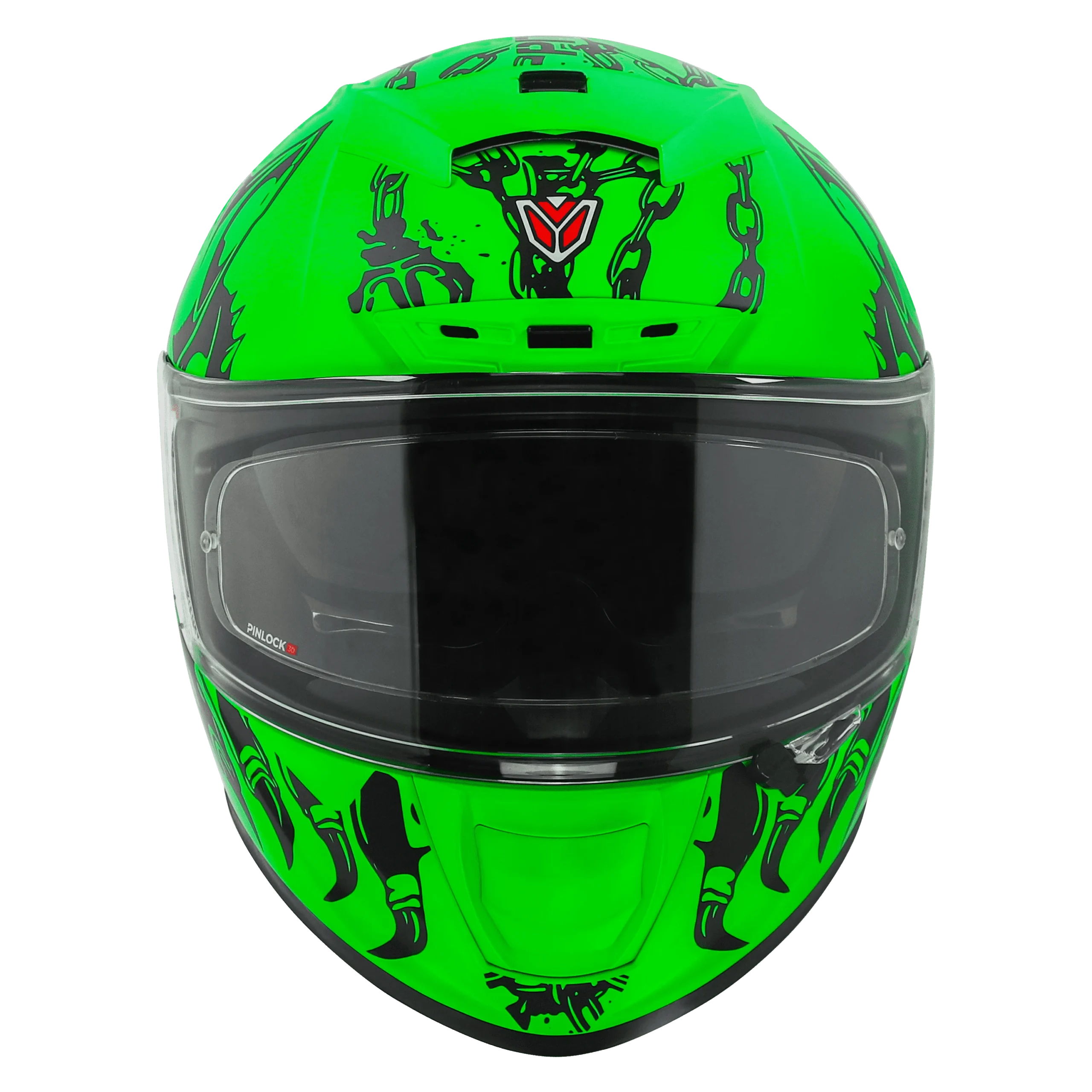 Ignyte IGN-4 PITBULL MAT GREEN WITH BLACK Helmet - Image 4