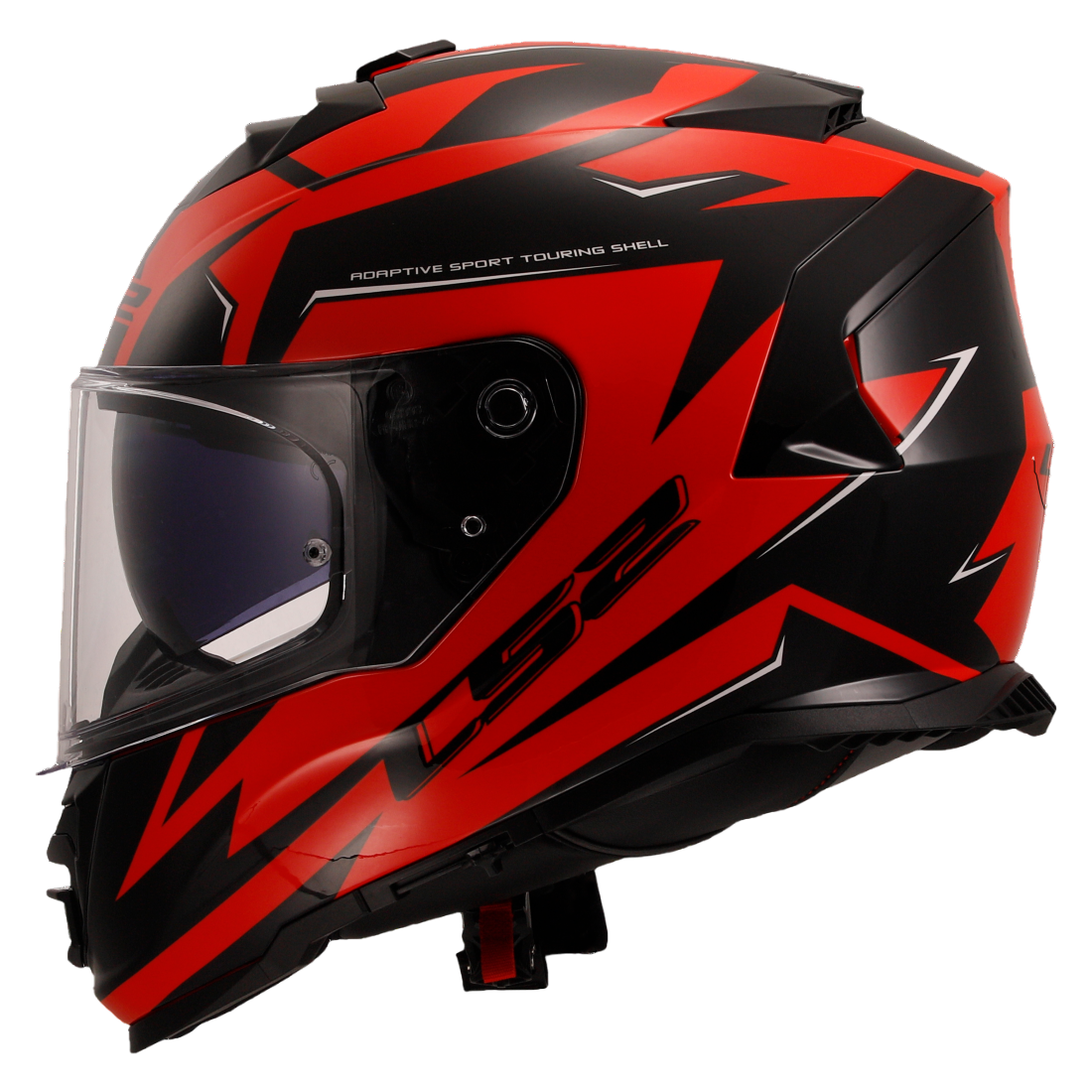 LS2 HELMET FF800 STORM II ATOMIK BLACK RED-06 - Image 3