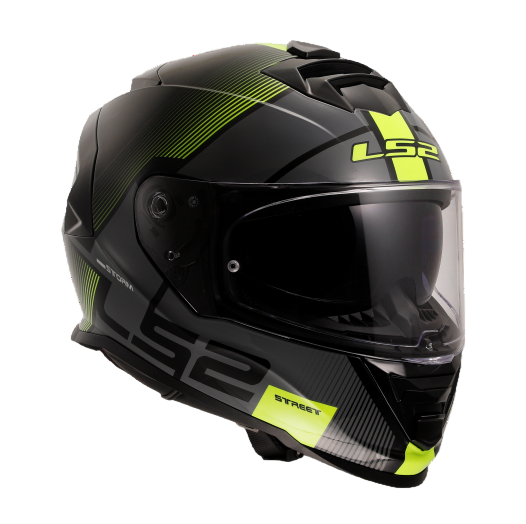 LS2 HELMET FF800 STORM II EPIC BLACK YELLOW-06 - Image 5