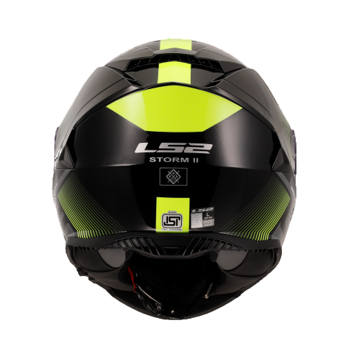 LS2 HELMET FF800 STORM II EPIC BLACK YELLOW-06 - Image 6