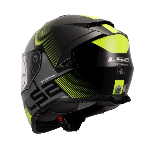 LS2 HELMET FF800 STORM II EPIC BLACK YELLOW-06 - Image 7