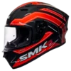SMK STELLAR-BOLT MA231MATT-RED FULL FACE HELMET