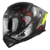 Ignyte IGN-4 DEMON GLOSSY BLACK WITH GREY Helmet