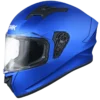 SMK STELLAR SOLID FLAME MA500 MATT-BLUE FULL FACE HELMET