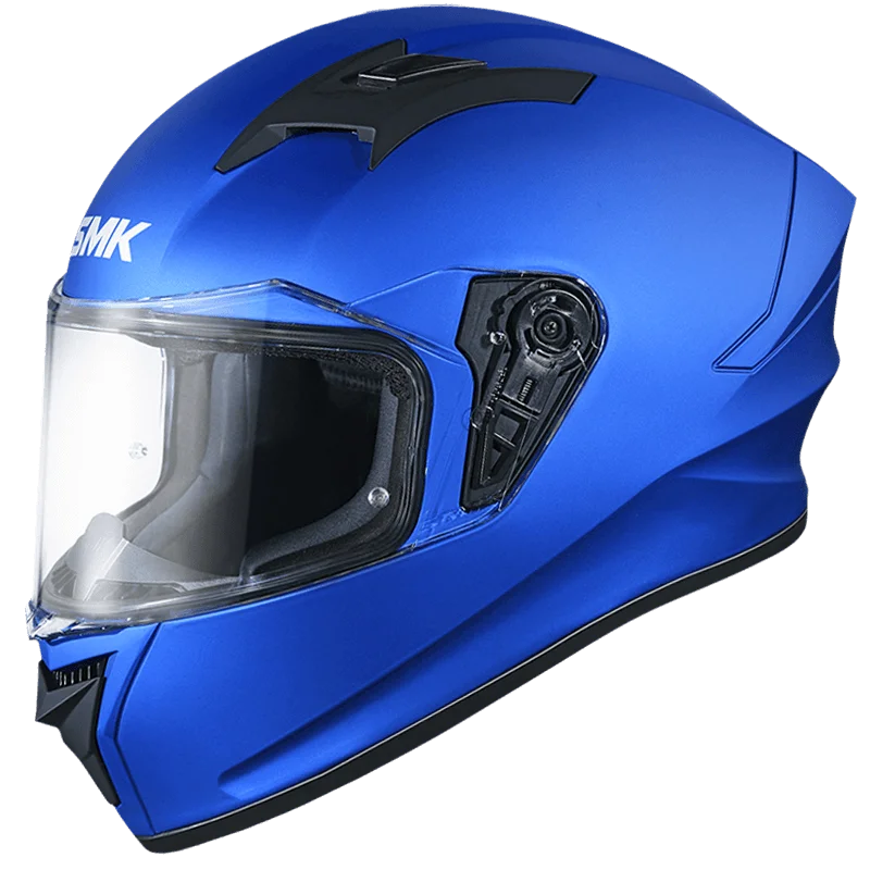 SMK STELLAR SOLID FLAME MA500 MATT-BLUE FULL FACE HELMET