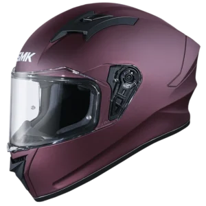 SMK STELLAR SOLID MA300 MATT-WINE-RED FULL FACE HELMET FOR MAN AND WOMAN