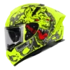 IGNYTE IGN-4 HYENA GLOSSY  FLUO NEON HELMET