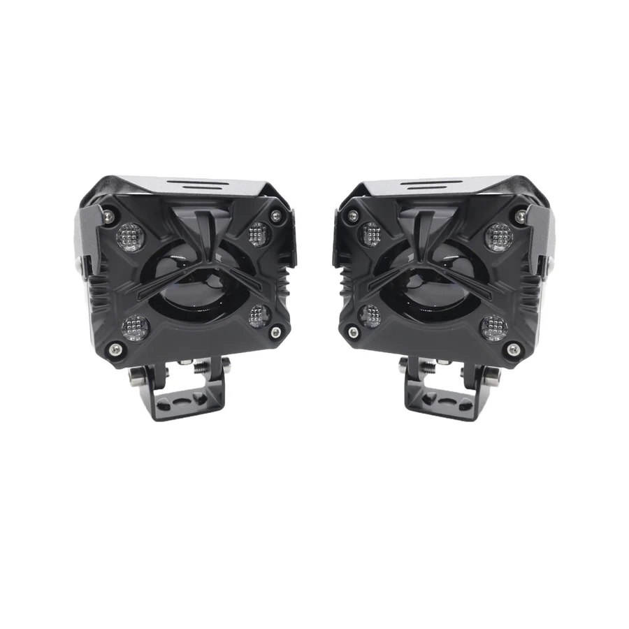 HJG 80W Yellow/White & Multicolour Fog Light For Universal Bike,Car,Truck and other Vehicles (pack of 2 pcs)