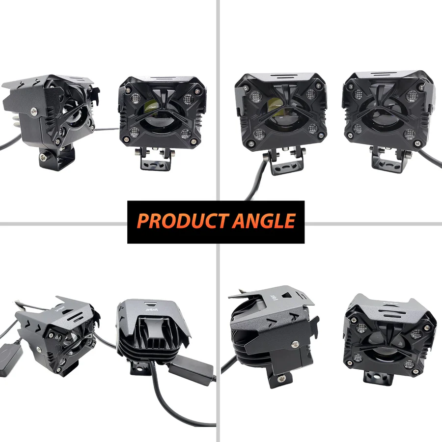 HJG 80W Yellow/White & Multicolour Fog Light For Universal Bike,Car,Truck and other Vehicles (pack of 2 pcs) - Image 8