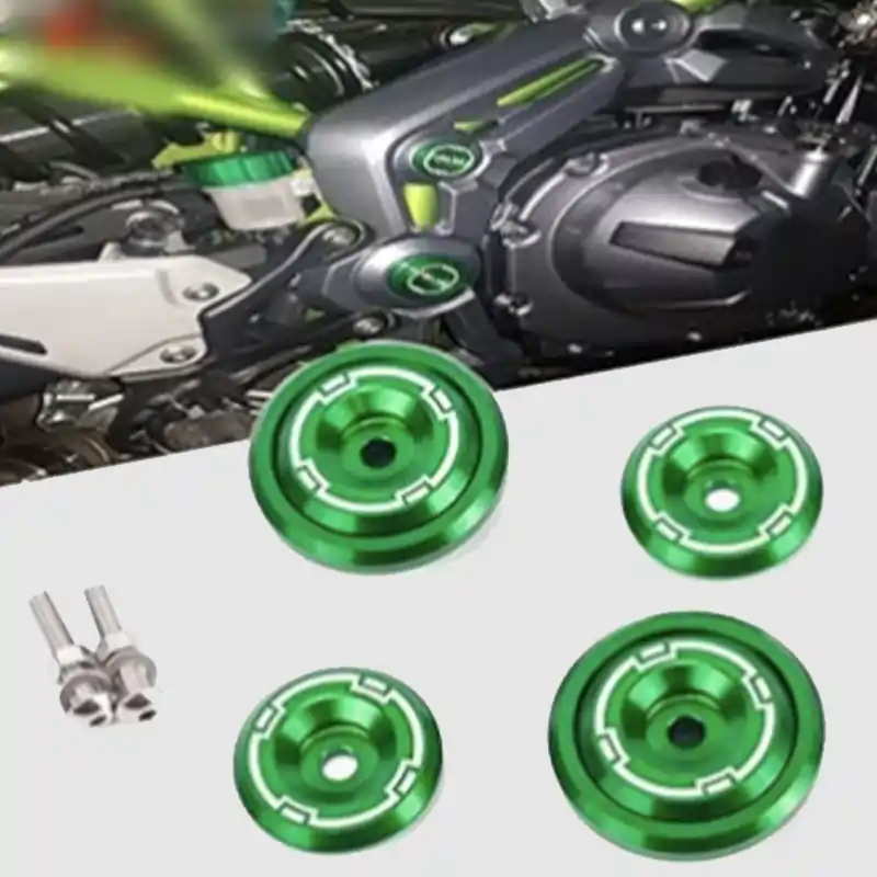 Frame Fairing Bolt Hole Cap Cover Plug For Kawasaki Z900 Green