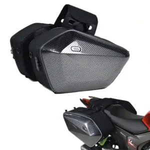 Hard Shell Saddle bag Carbonised design