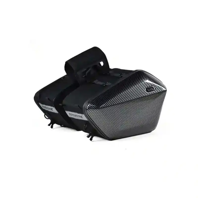 Hard Shell Saddle bag Carbonised design - Image 2