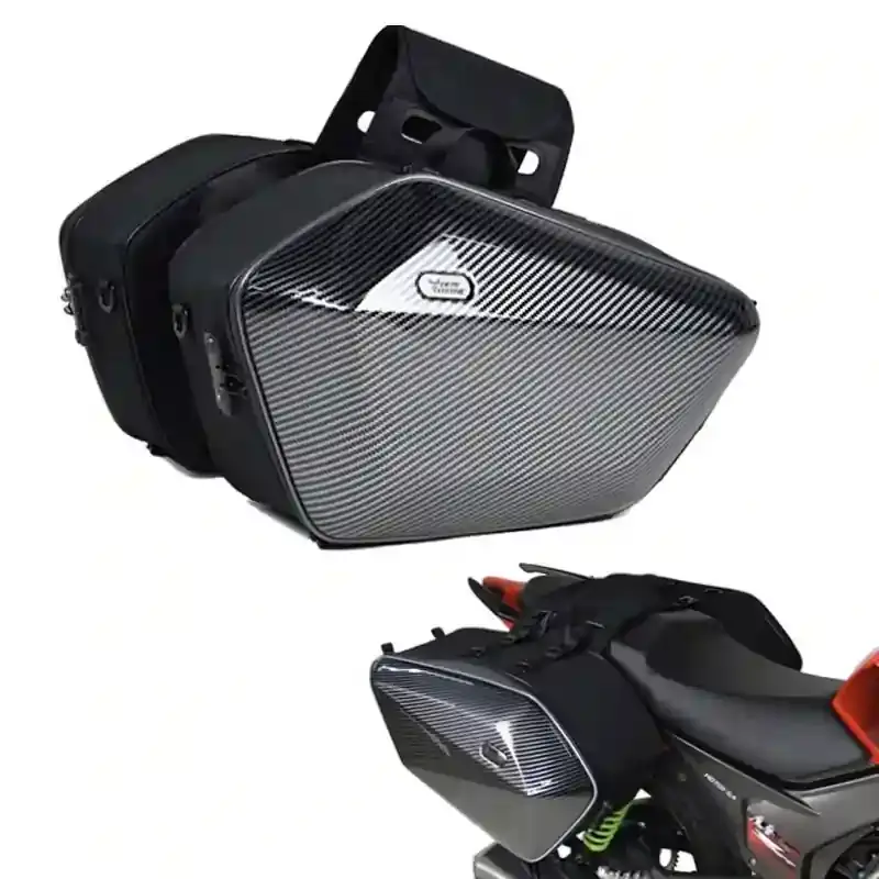 Hard Shell Saddle bag Carbonised design