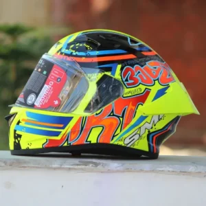 SMK STELLAR GRAFFITI GL437 GLOSSY FULL FACE HELMET