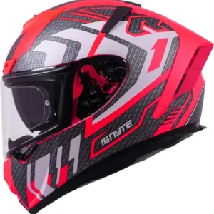 IGNYTE IGN-4 ISS ATOMIXX  Glossy F.Watermelon White Helmet