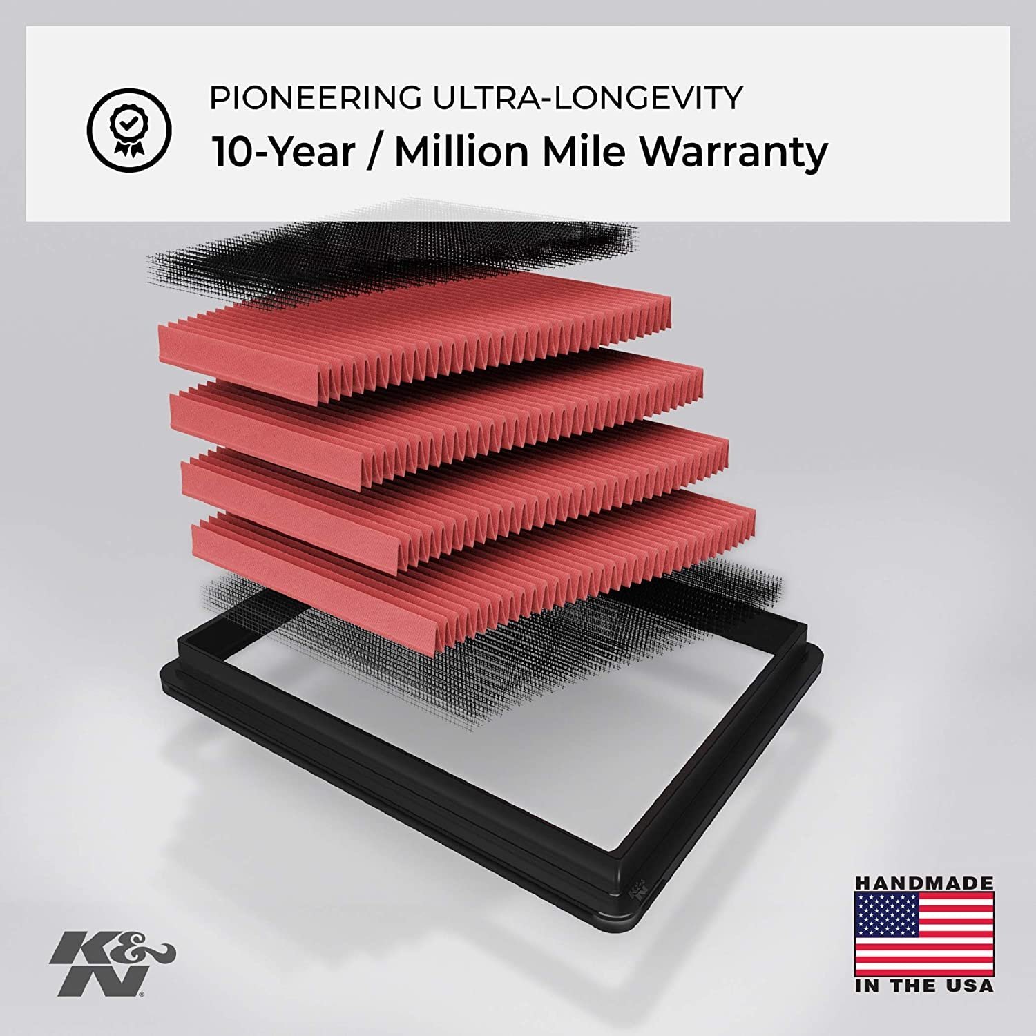 K&N High-flow Original Lifetime Engine Air Filter For BMW GS310/GS310R/310RR – BM-3117 - Image 4