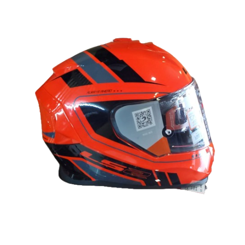 LS2 HELMET FF800 STORM II FIST HI VIZ ORANGE BLACK-06