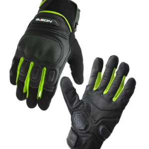 BISON AIR PRO – BLACK HI-VIZ GREEN GLOVES