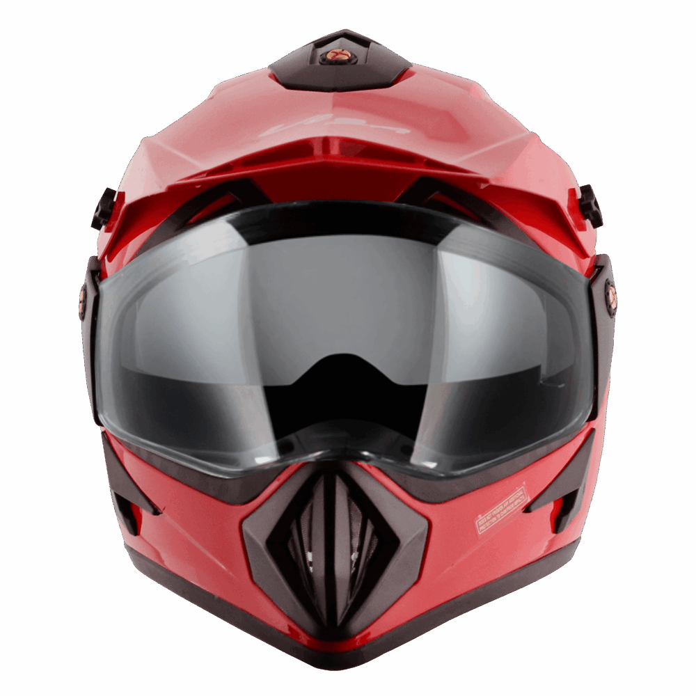 VEGA Off Road D/V Helmet - Red - Image 4